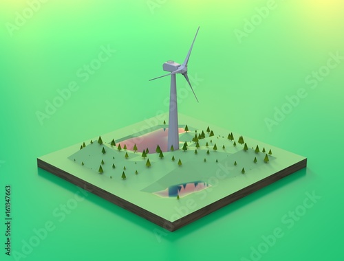 Wind power turbine