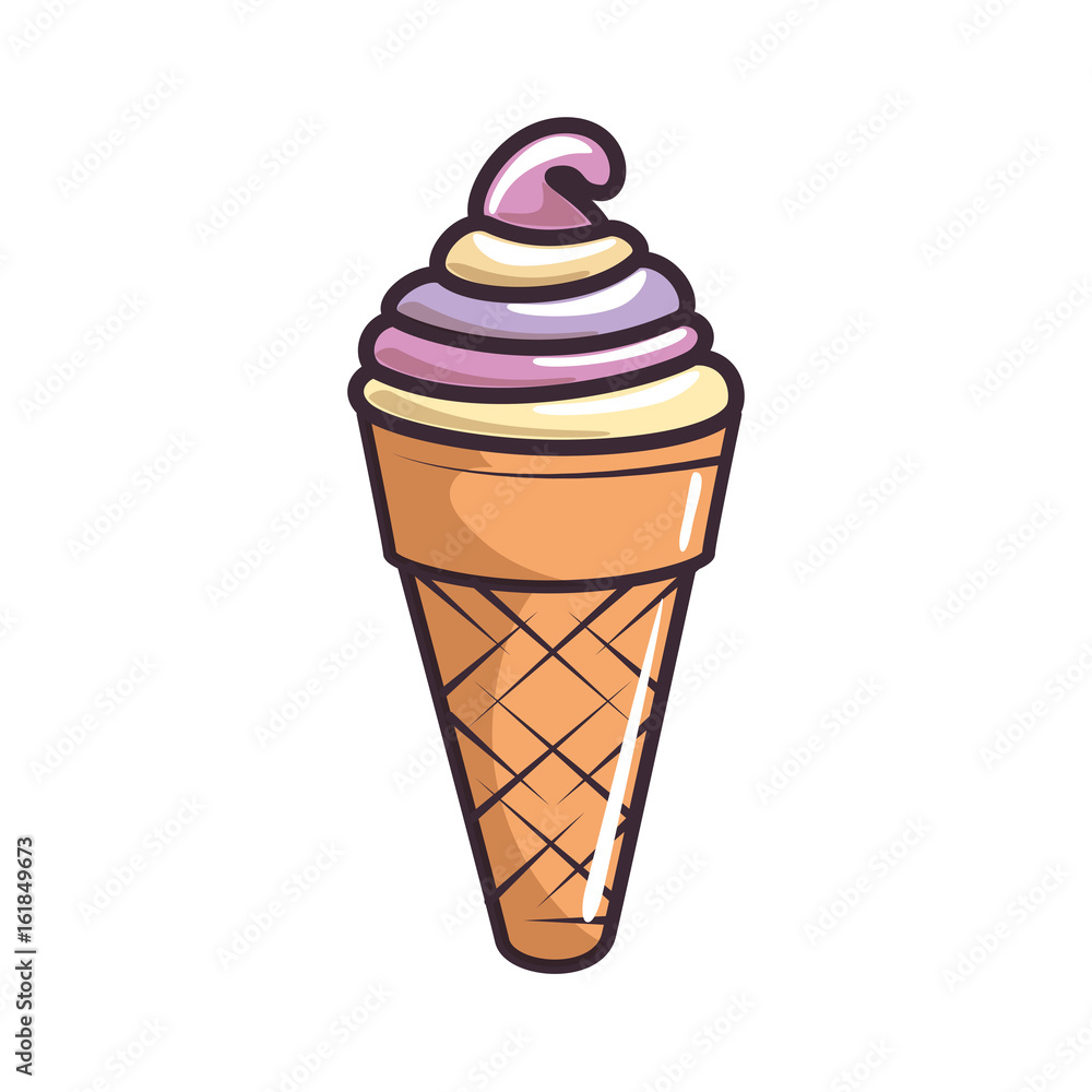 cone ice cream icon vector illustration graphic design cone ice cream icon vector illustration graphic design