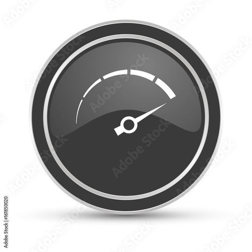 Schwarzer Button - Tachometer