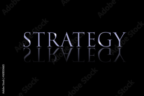 Business concept. Word STRATEGY