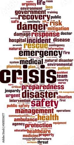 Crisis word cloud