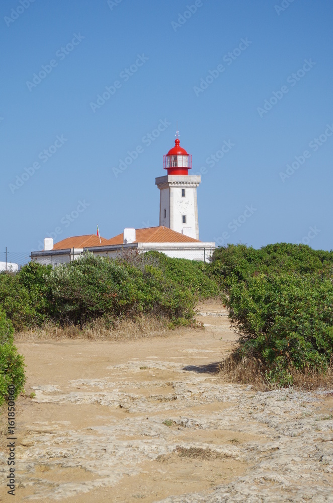 Lighthouse of Cape Carvoeiro in Lagoa Lighthouse of Cape Carvoeiro in Lagoa