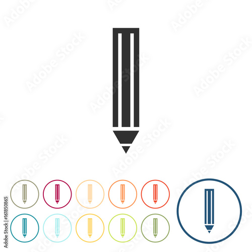 Runde Schaltflächen - Stift - Schreiben