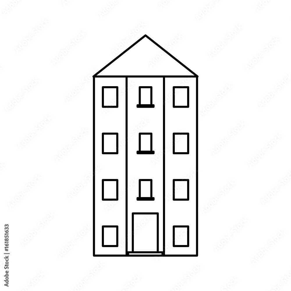 city building icon over white background vector illustration city building icon over white background vector illustration