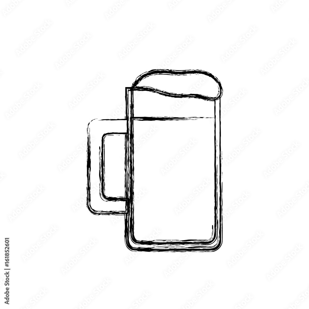 beer jar icon over white background vector illustration beer jar icon over white background vector illustration