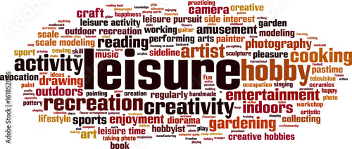Leisure word cloud