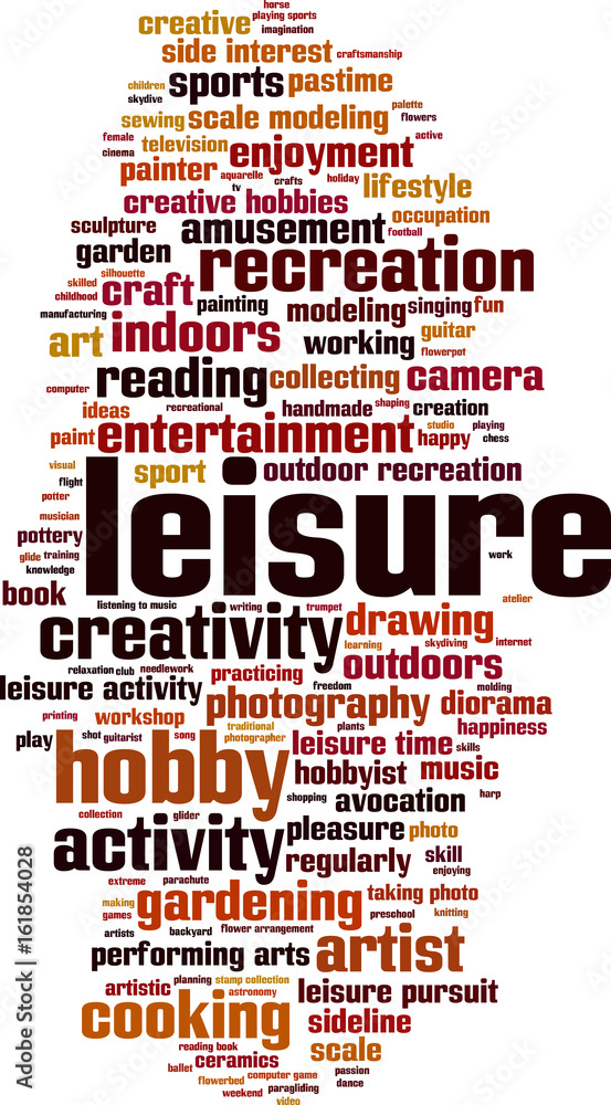 Obraz premium Leisure word cloud
