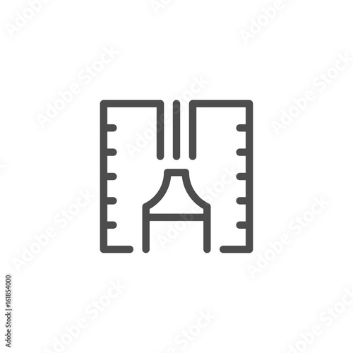Sealant line icon