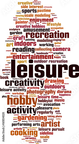 Leisure word cloud
