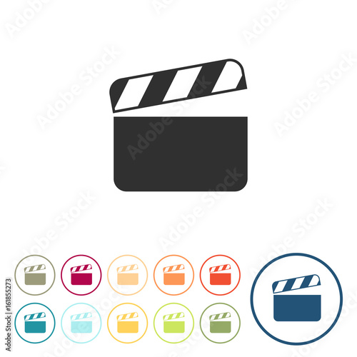 Runde Schaltflächen - Filmklappe