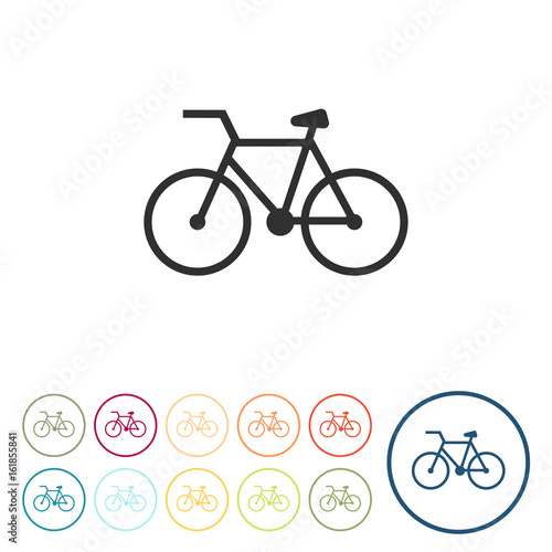 Runde Schaltflächen - Fahrrad