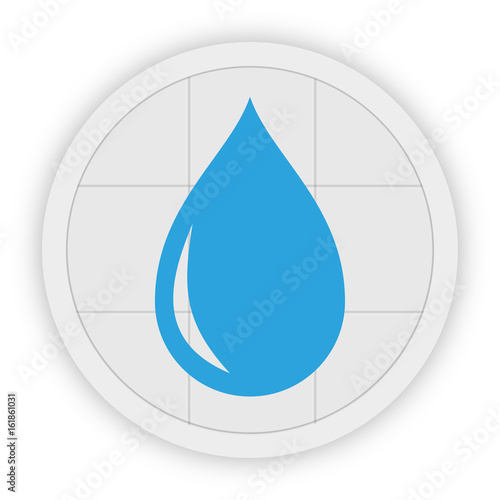 Icon Schaltfläche - Tropfen