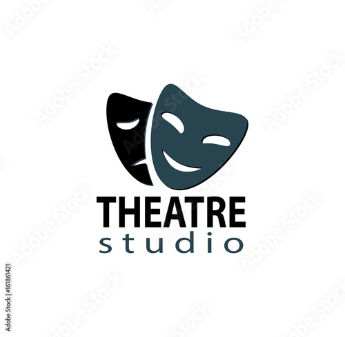 Set of theater studio logo design