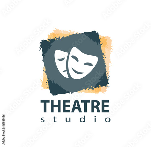 Set of theater studio logo design
