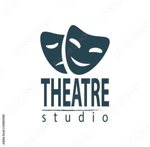 Set of theater studio logo design
