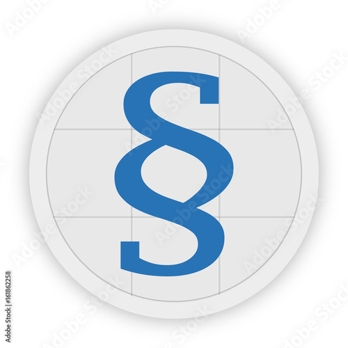 Icon Schaltfläche - Paragraph - Gesetz