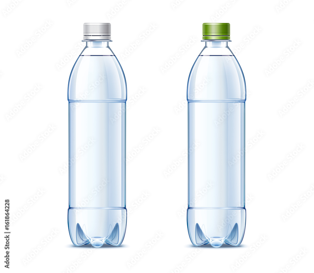 Blank plastic bottles 0,5L with orange juice Blank plastic bottles 0,5L with orange juice