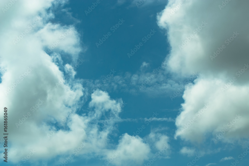 Clouds are divided into layers in the evening with light. Clouds are divided into layers in the evening with light.