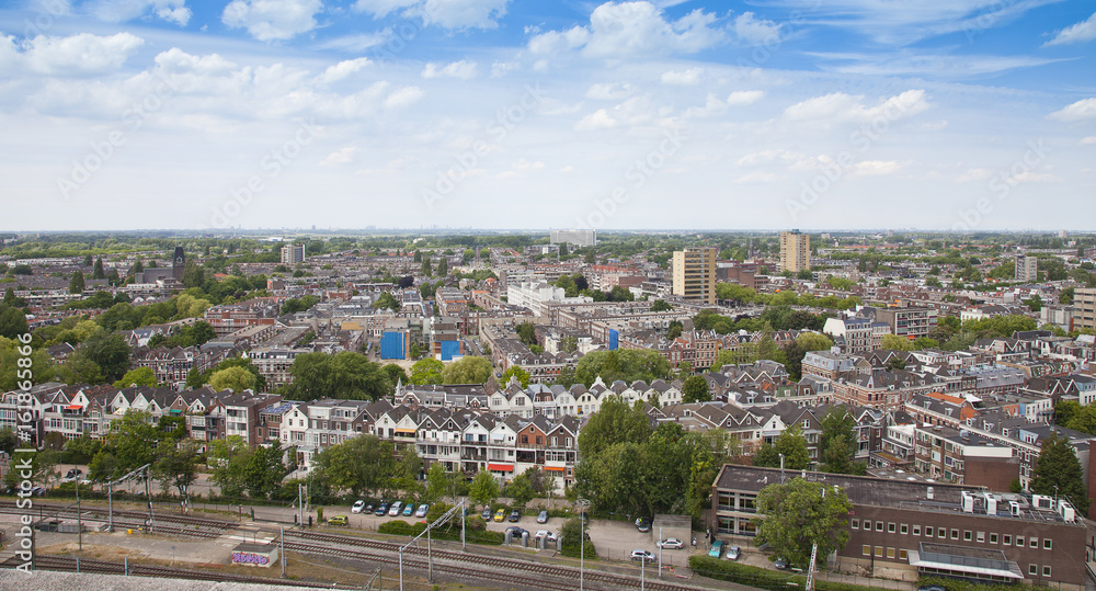 View at skyline of Rotterdam, The Netherlands