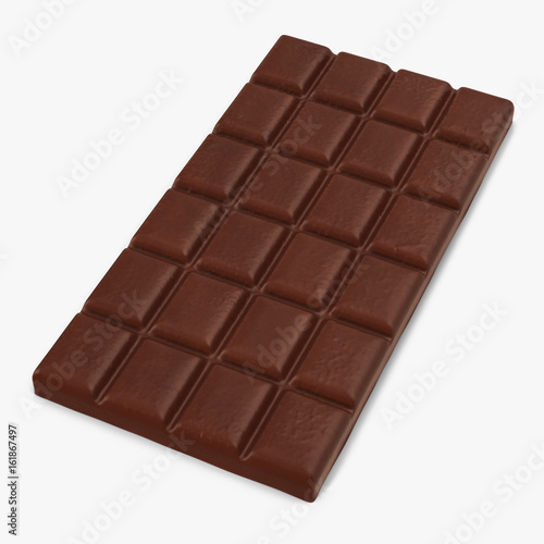 Chocolate Bar on white. 3D illustration