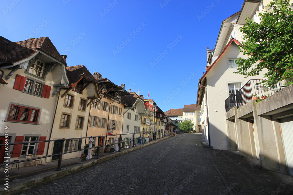 Streets and buildings from  Aarau, Switzerland