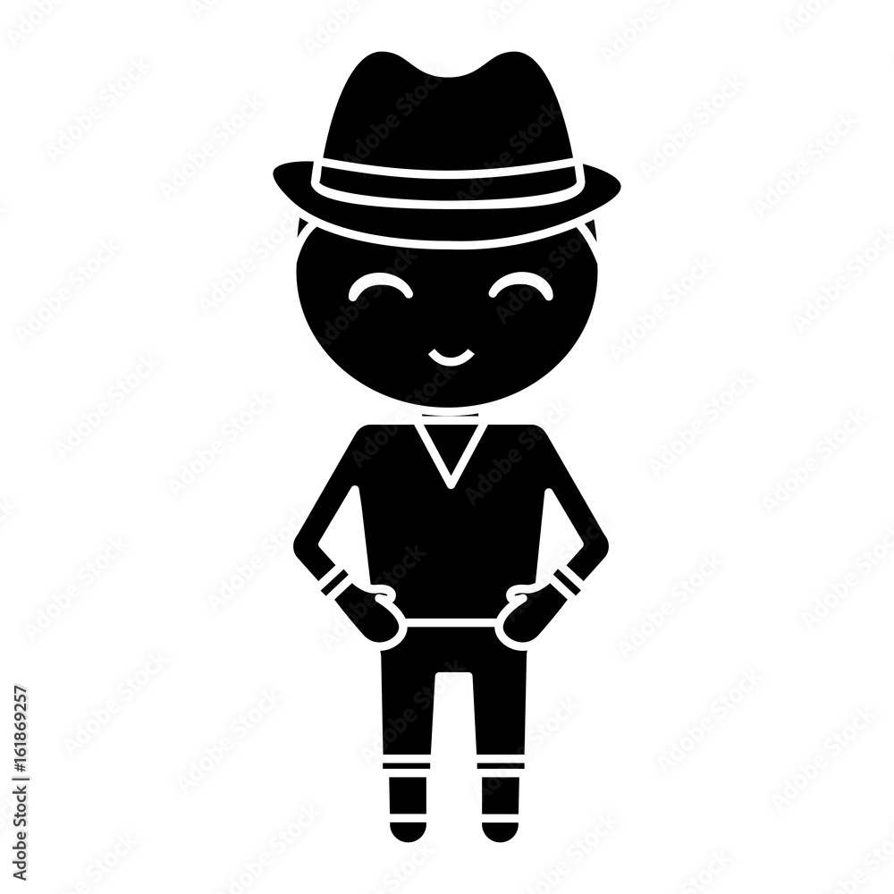 cartoon man icon over white background vector illustration cartoon man icon over white background vector illustration