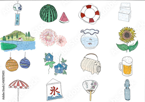 暑中見舞いイラスト集