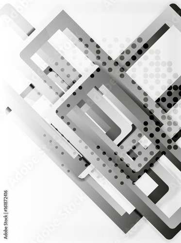 Rectangle tube elements, vector background photo