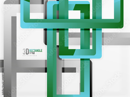 Rectangle tube elements, vector background photo