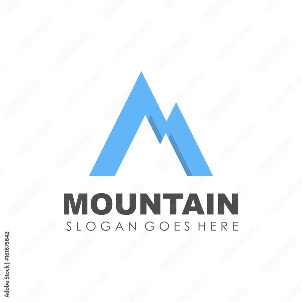 Mountain and outdoor logo design vector Mountain and outdoor logo design vector