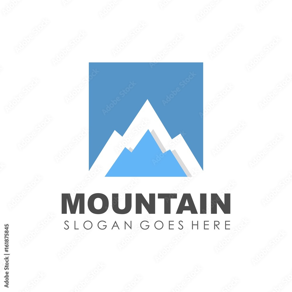 Mountain and outdoor logo design vector Mountain and outdoor logo design vector