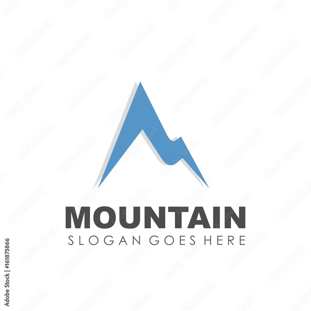 Mountain and outdoor logo design vector Mountain and outdoor logo design vector