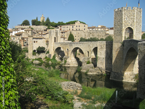 View of the old city of Besalu