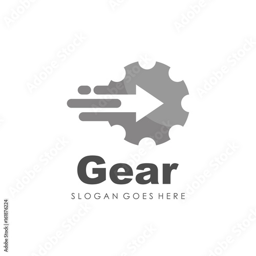 Gear logo design vector