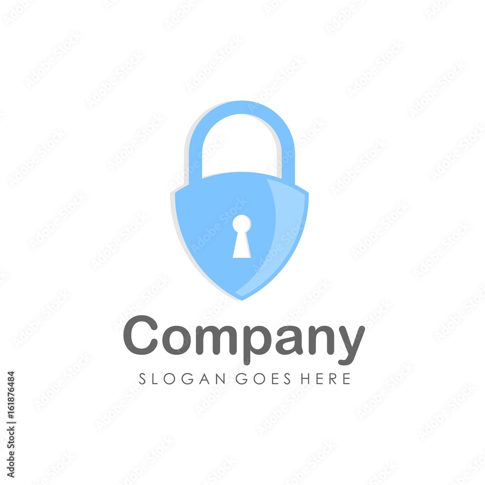 Creative key hole security logo design vector Creative key hole security logo design vector
