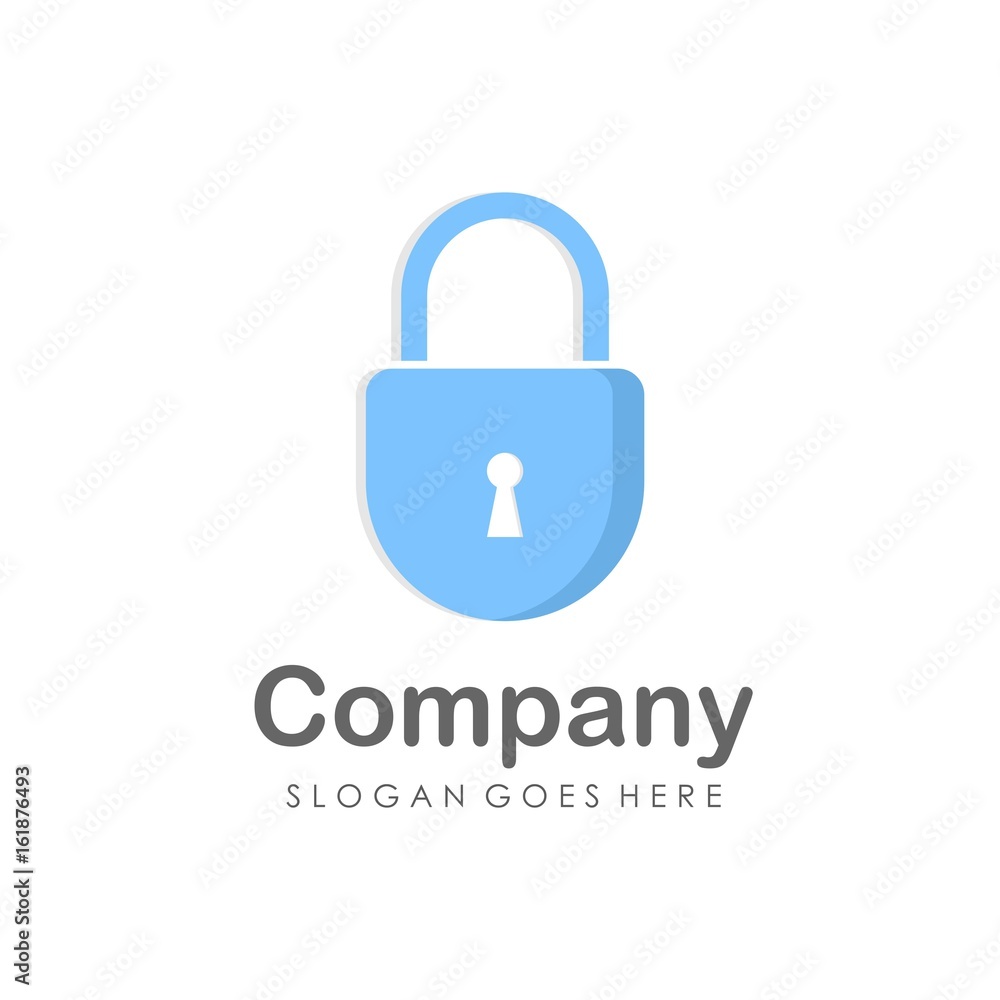 Creative key hole security logo design vector Creative key hole security logo design vector