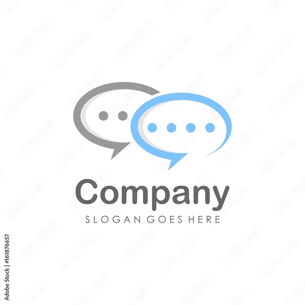 Unique and creative chat logo vector Unique and creative chat logo vector