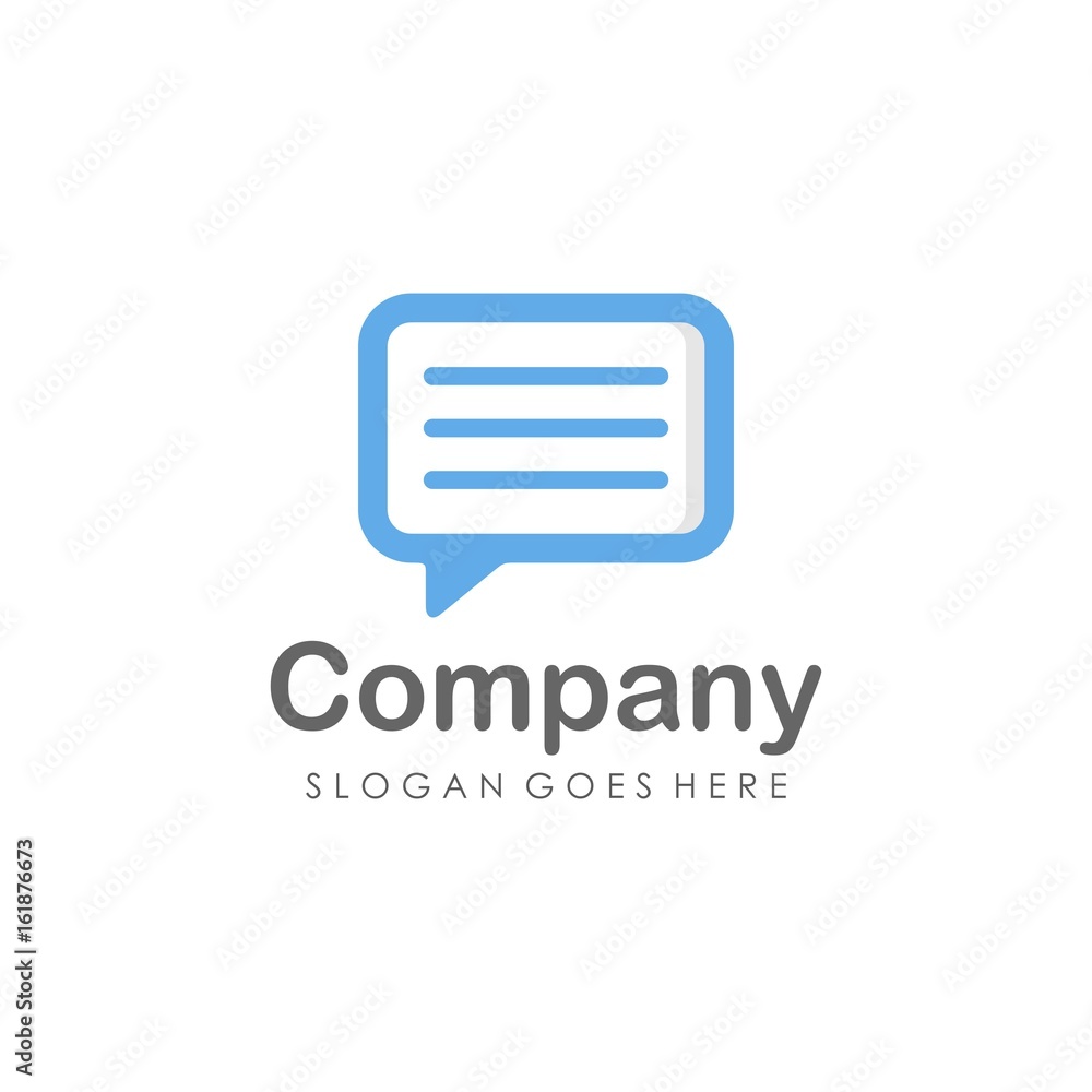 Unique and creative chat logo vector Unique and creative chat logo vector