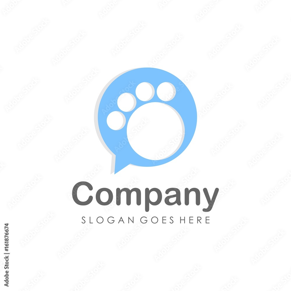 Unique and creative chat logo vector Unique and creative chat logo vector