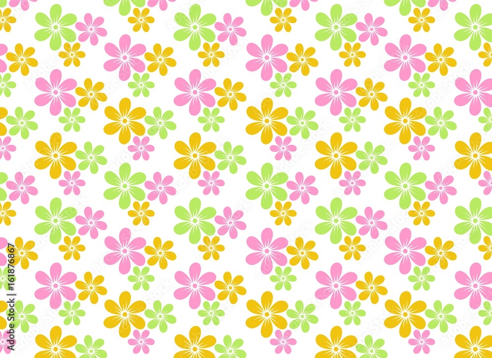 Flower spring background and wallpaper illustration vector