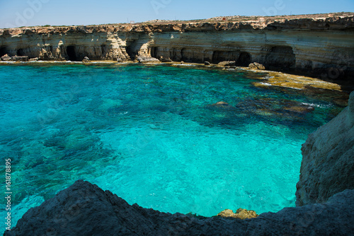 Sea caves near Ayia Napa, Mediterranean sea coast, Cyprus