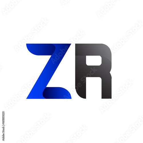Modern Simple Initial Logo Vector Blue Grey ZR Free Download Modern Simple Initial Logo Vector Blue Grey ZR - GFXLoad