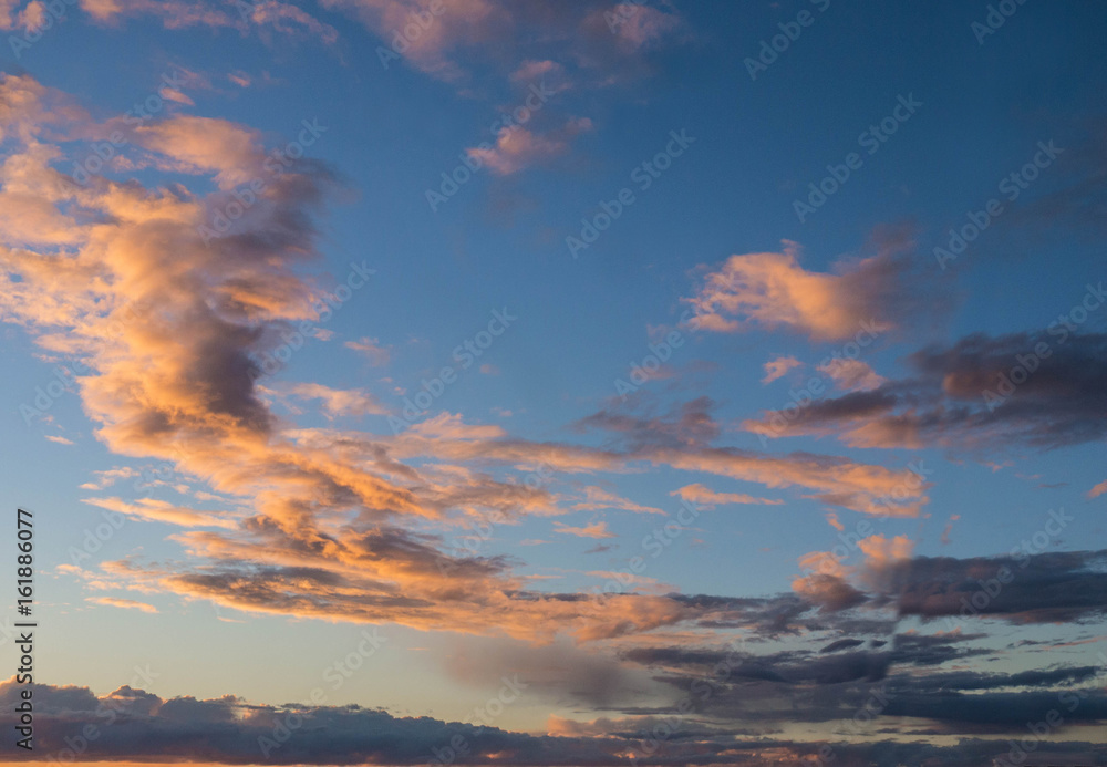photo of variegated sunset sky