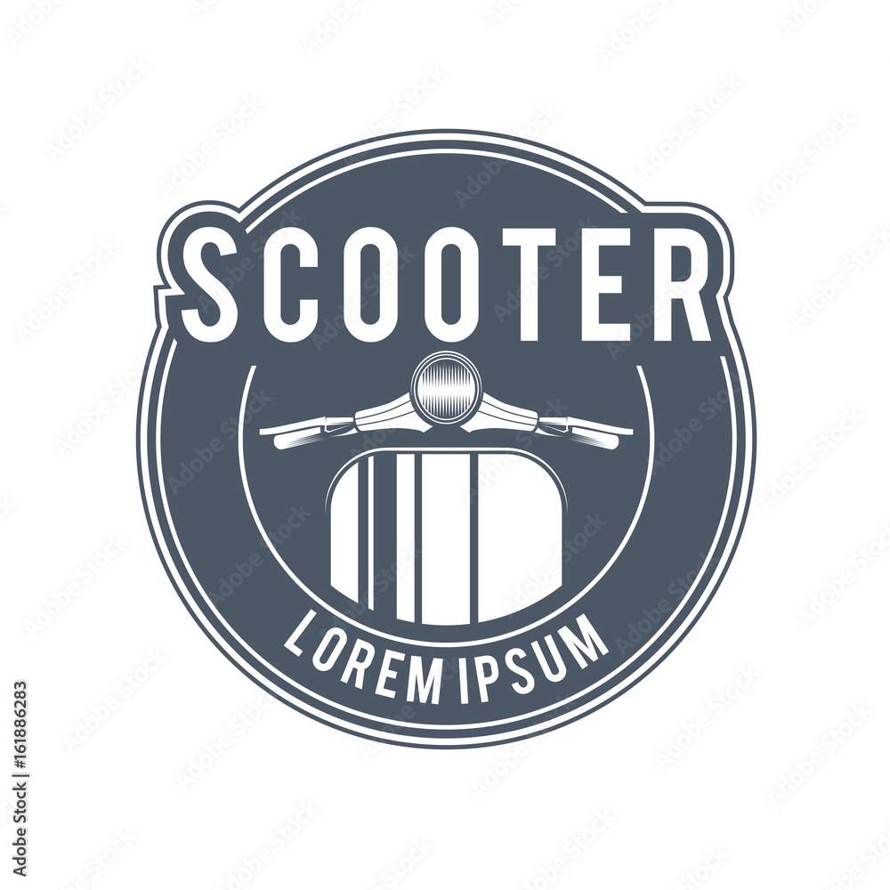 Obraz premium vector vintage label for bike or scooter club