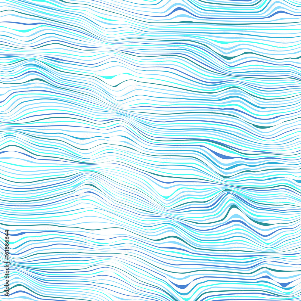 Abstract background - striped chaotic waves. Abstract background - striped chaotic waves.