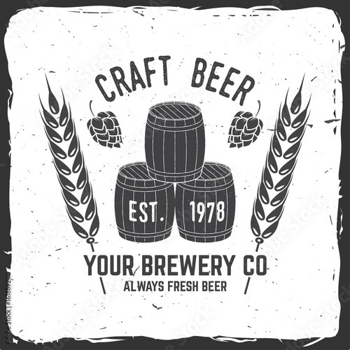 Vintage design for bar, pub and restaurant business.