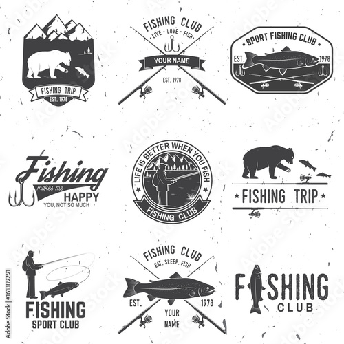 Life is better when you fish. Vector illustration.