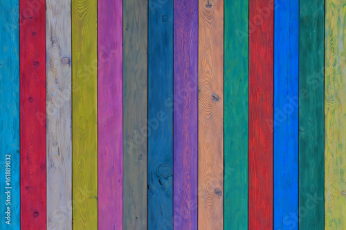 Color Barn Wooden Wall Planking Texture. Old Solid Wood Slats Rustic Shabby Background. Faded Natural Wood Board Panel Structure.Vertical wooden boards close-up