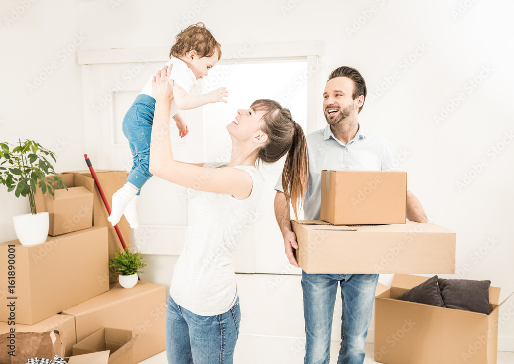The family moves to a new apartment. The family moves to a new apartment.