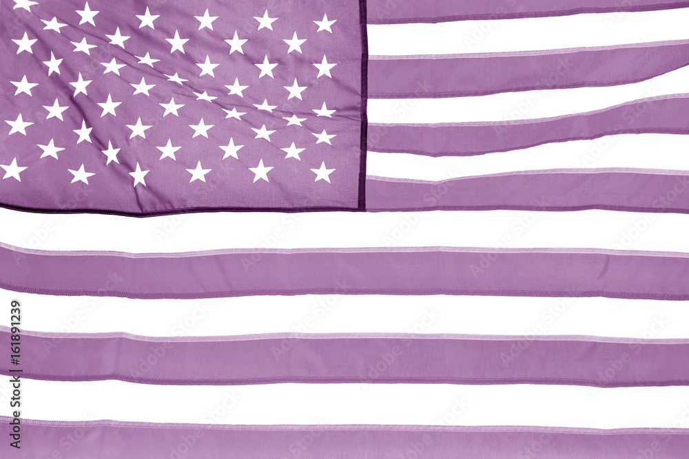 Fototapeta premium Bandiera Usa Lilla